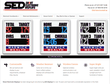 Tablet Screenshot of electronicdisplays.co.za